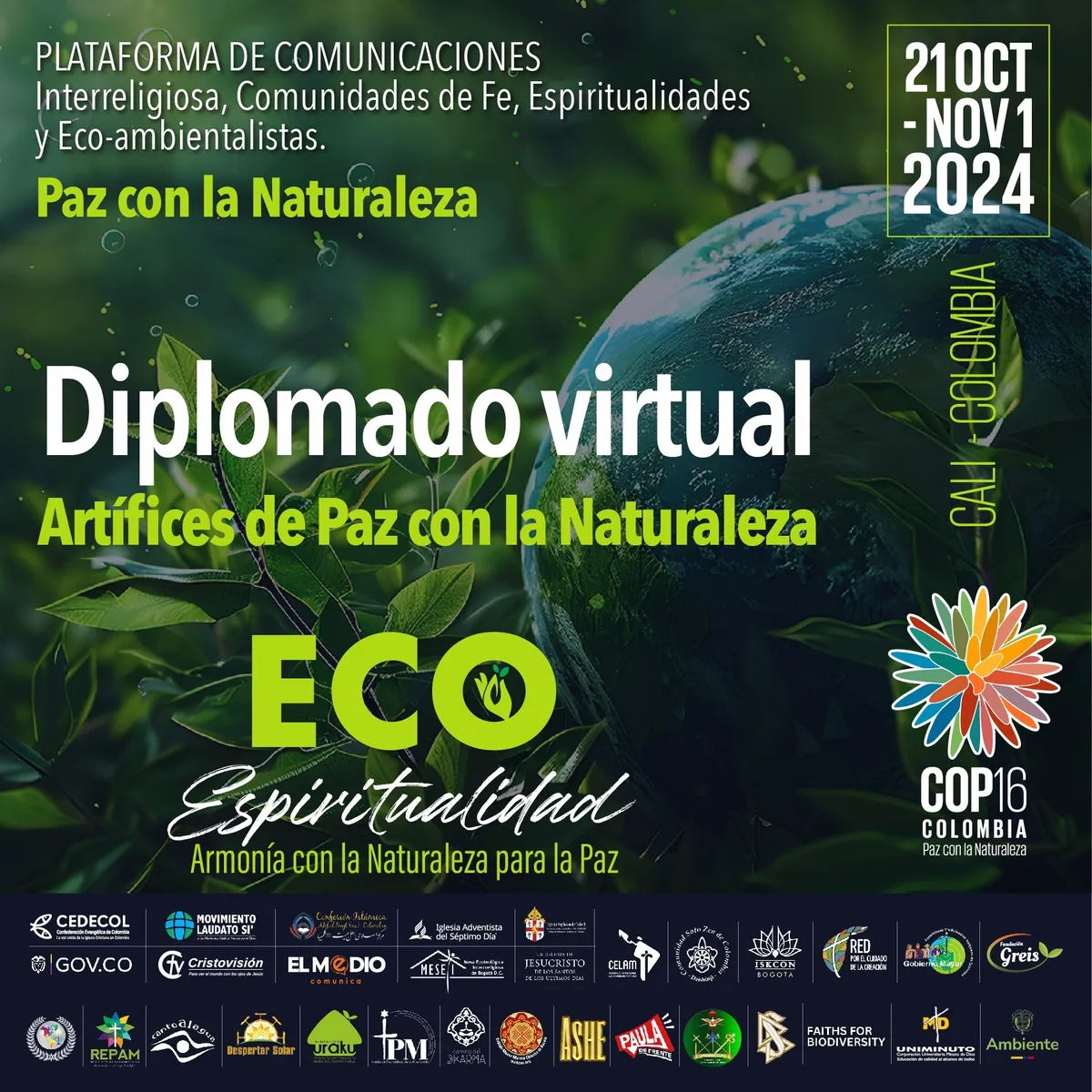 Presentación del Diplomado: Artífices de Paz con la Naturaleza — COP16
